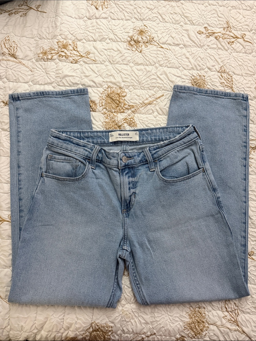 Hollister Light Blue Straight Leg Women's Jeans